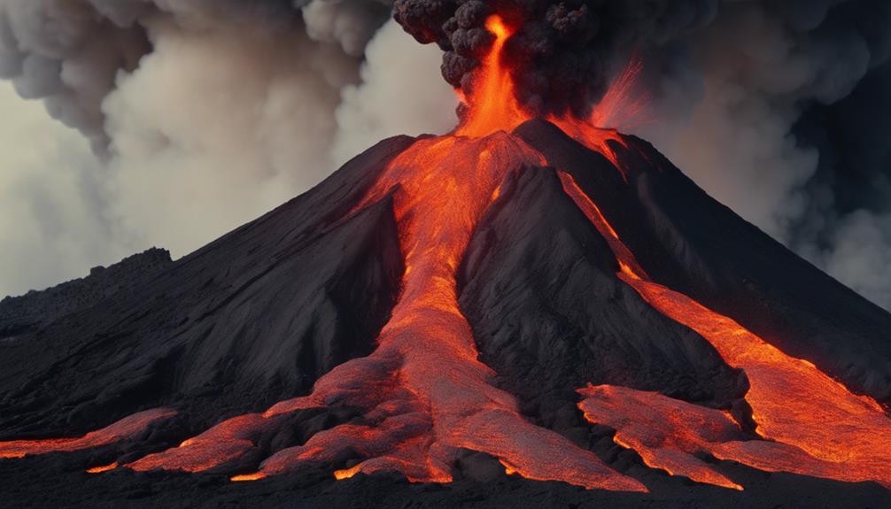 volcanic behaviors and materials