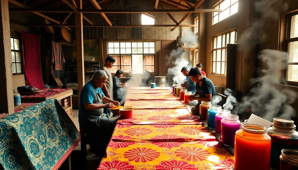 batik art making process