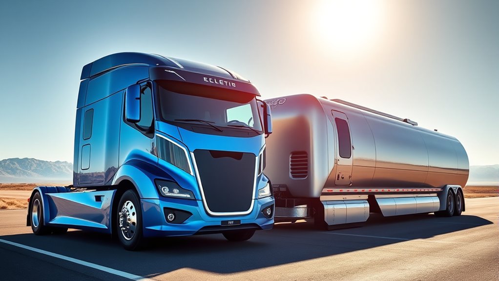 electric and hydrogen trucks