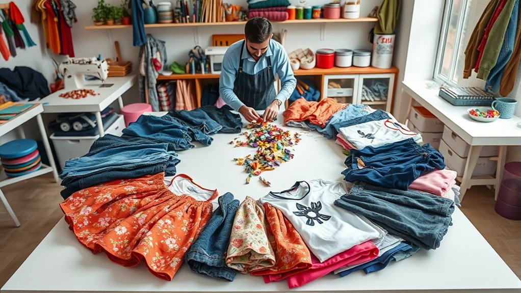 reviving clothes through recycling