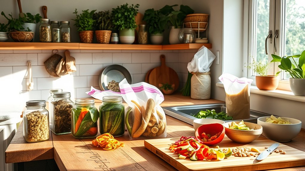 sustainable waste reducing cooking