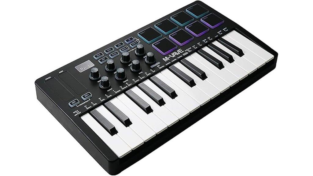 25 key usb midi controller