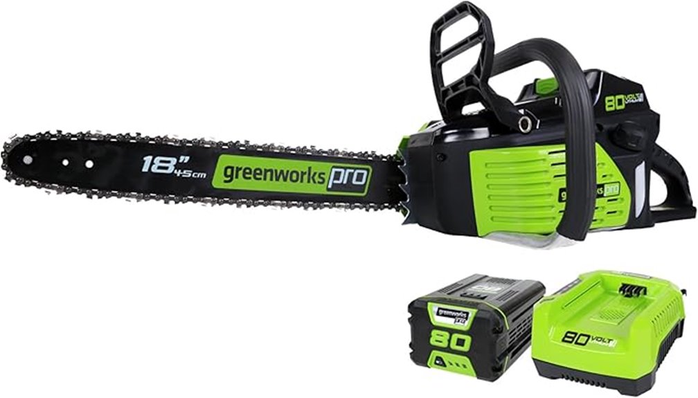 80v brushless chainsaw set