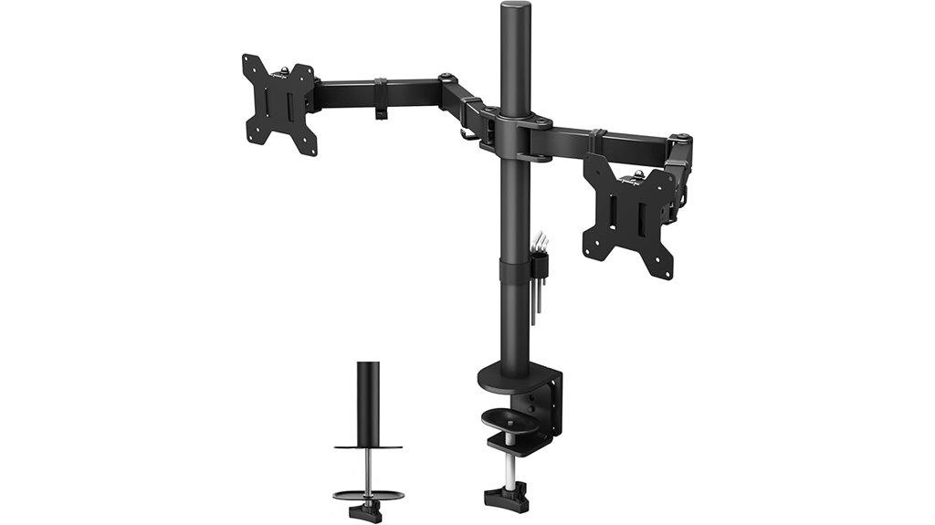 adjustable dual screen mount