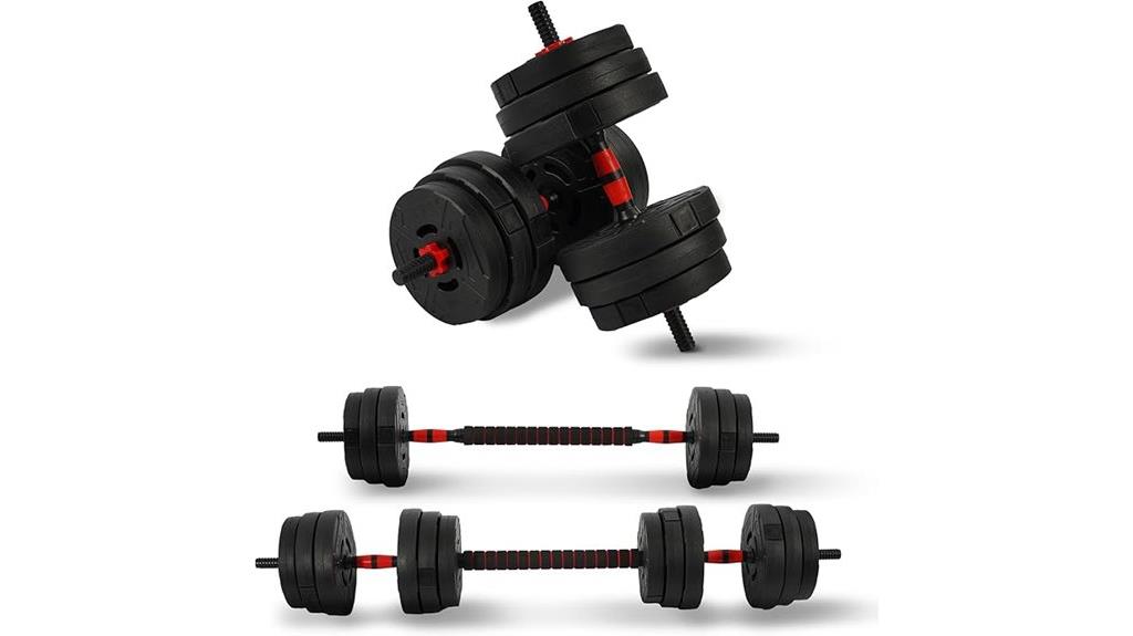adjustable dumbbell kettlebell set