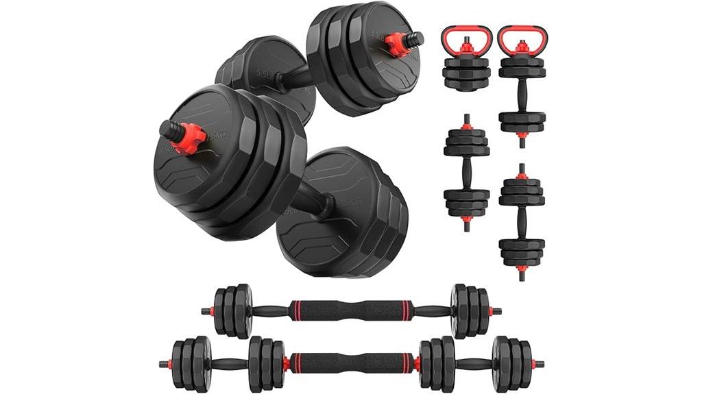 adjustable home dumbbell set