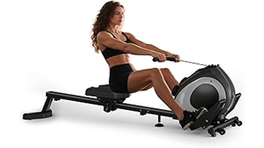 adjustable magnetic resistance rowing