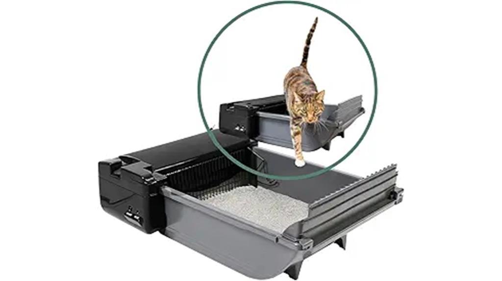 automatic self cleaning cat litter box