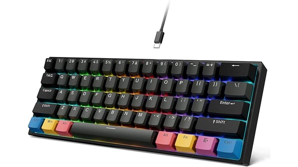 black 60 mechanical keyboard