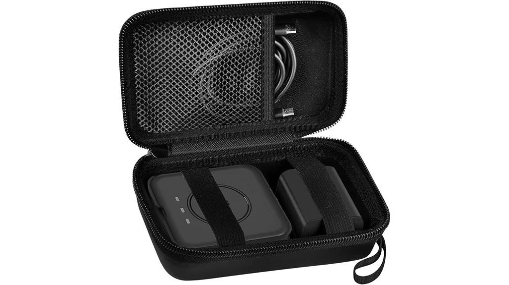 black wireless charger case