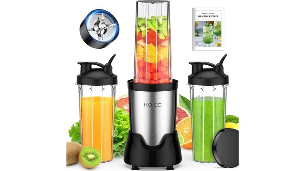 blender with three cups