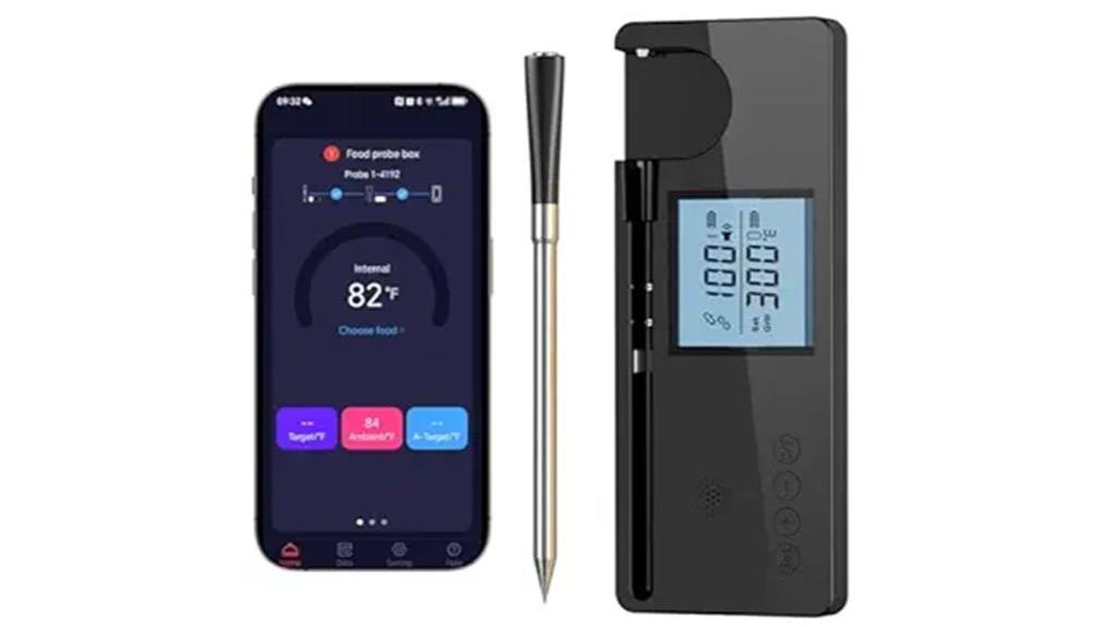 bluetooth enabled digital meat thermometer