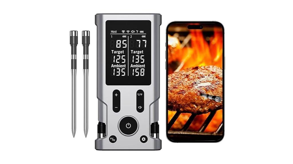 bluetooth lcd meat thermometer
