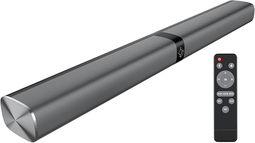 bluetooth sound bar with detachable design