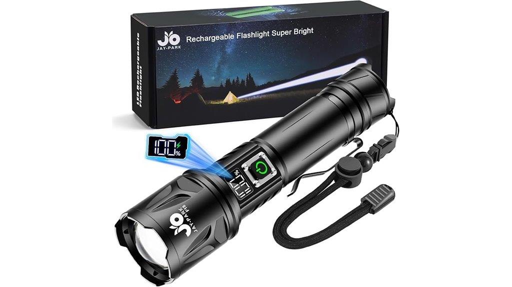 bright 10 000 lumen flashlight