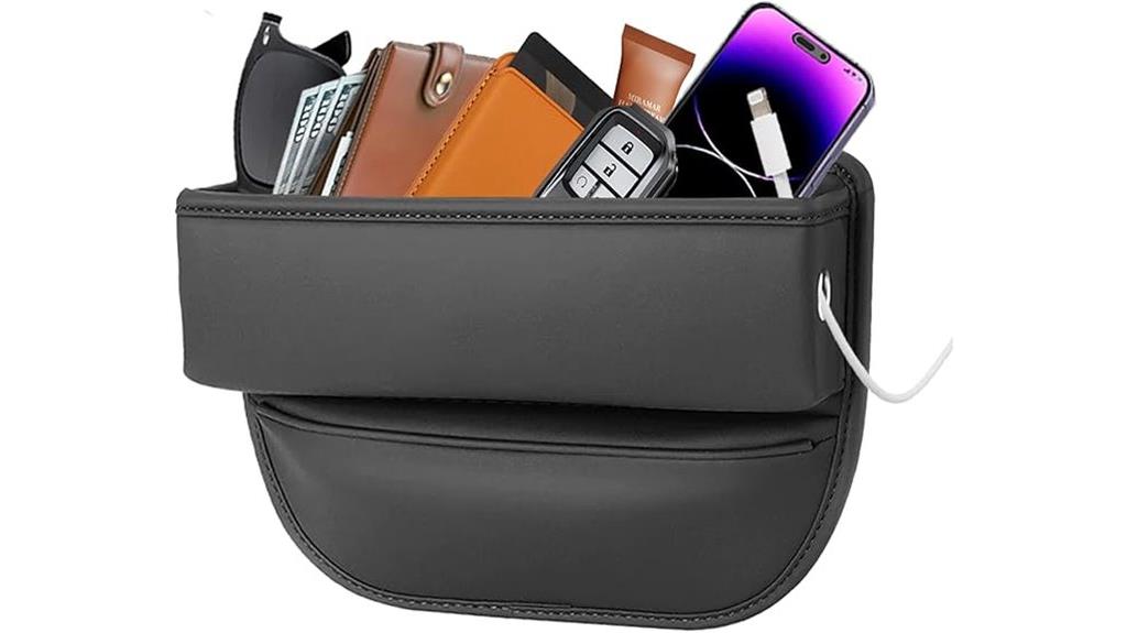 car seat organizer leather