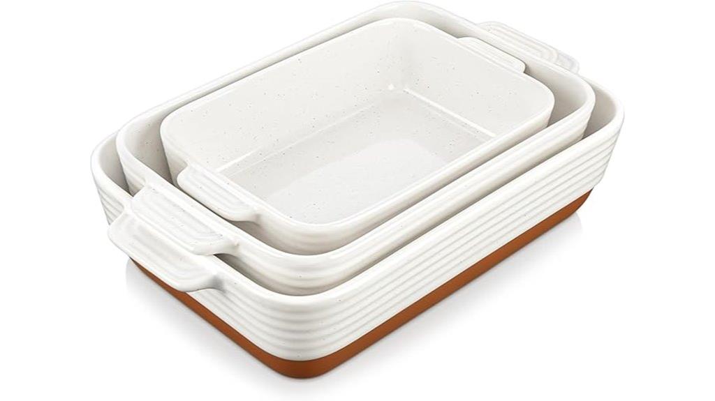 ceramic casserole dish set
