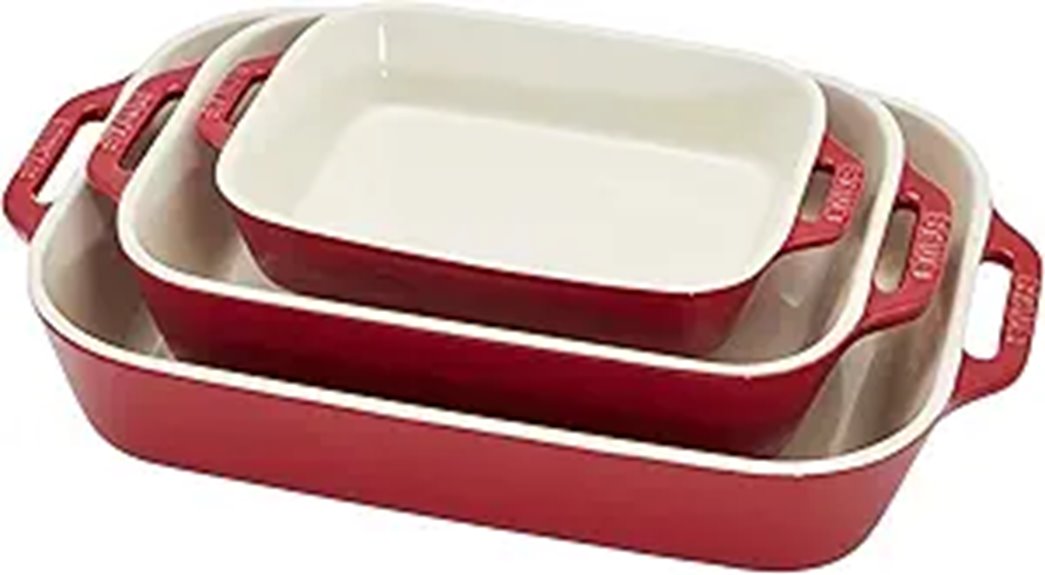 ceramic cherry baking set