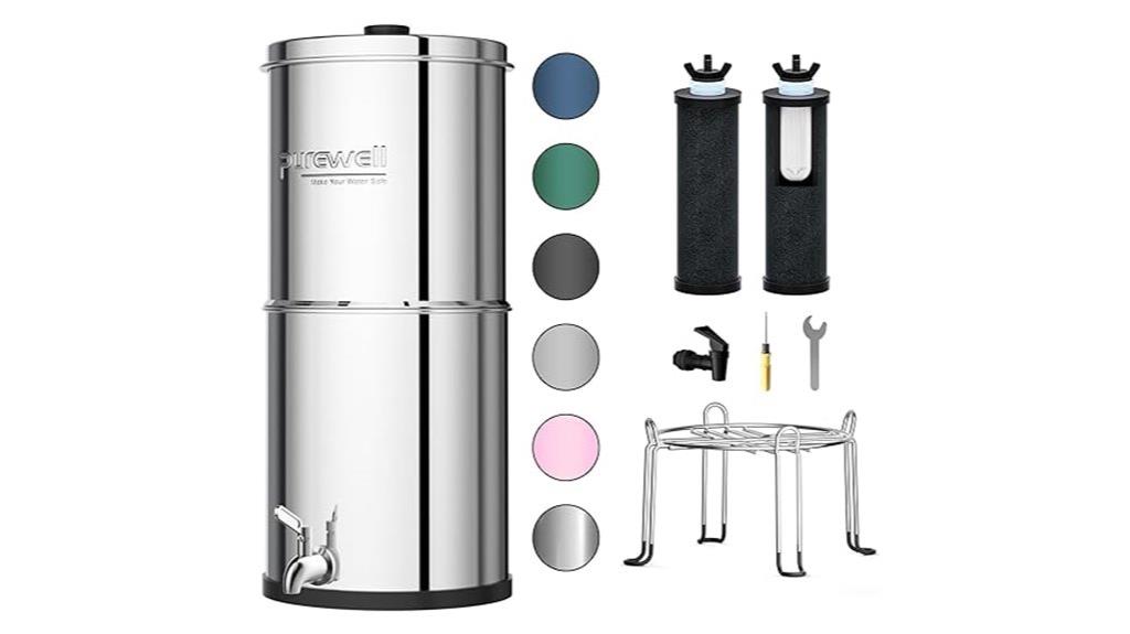 certified gravity water filter