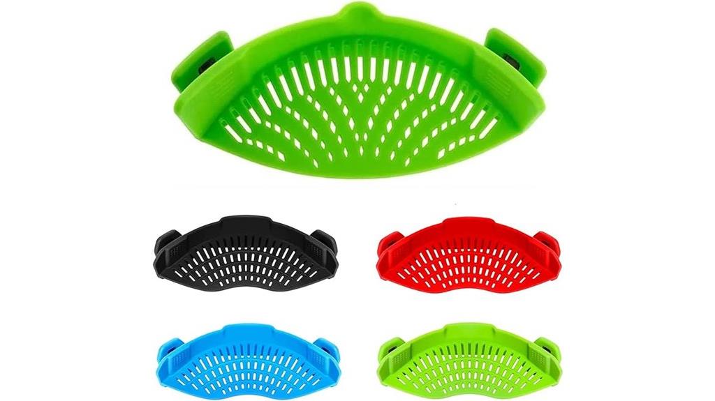 clip on silicone strainer