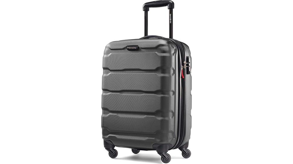 compact durable spinner luggage