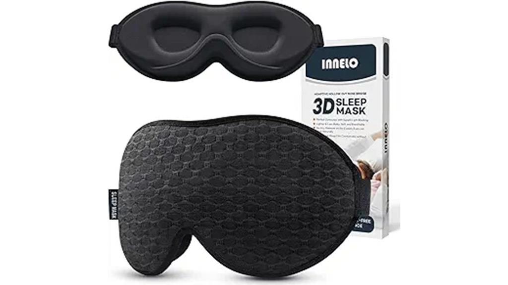 contoured sleep mask