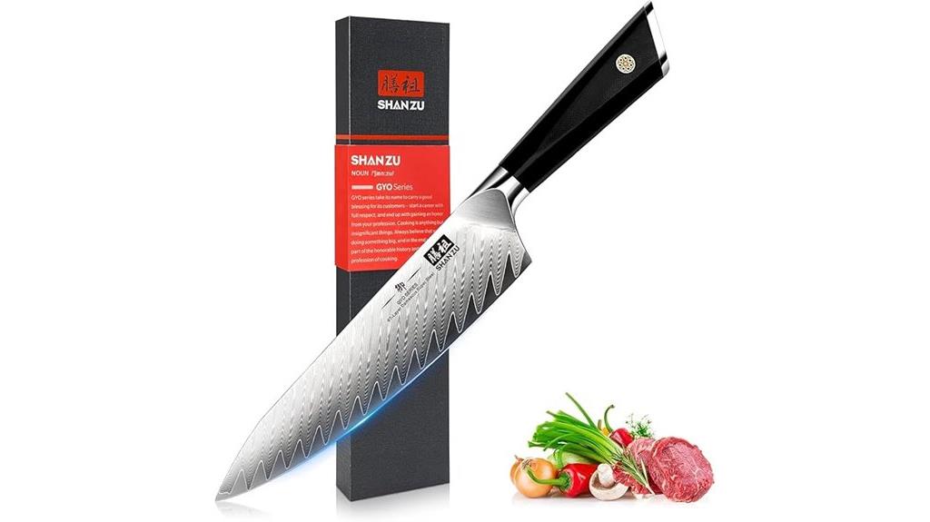 damascus 8 inch chef knife