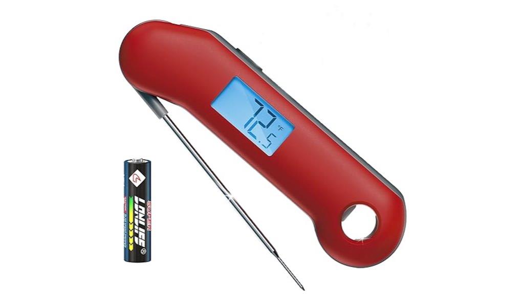dark red gray thermometer
