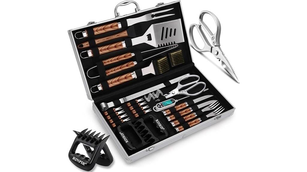 deluxe 35 piece grilling set