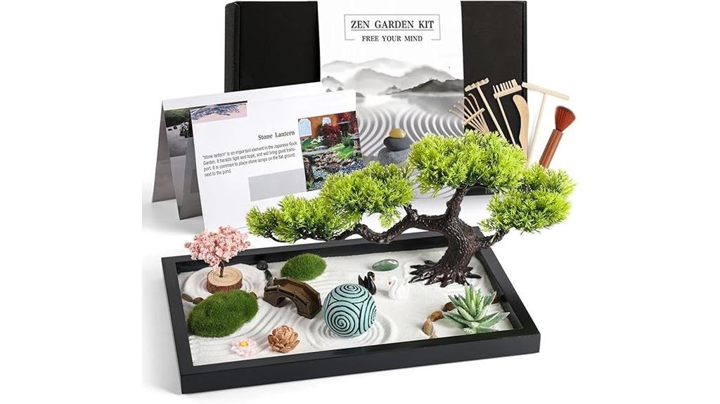 desk decor zen garden
