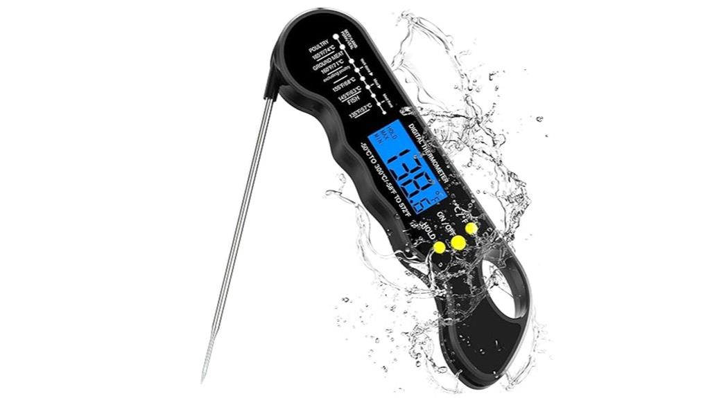 digital waterproof meat thermometer