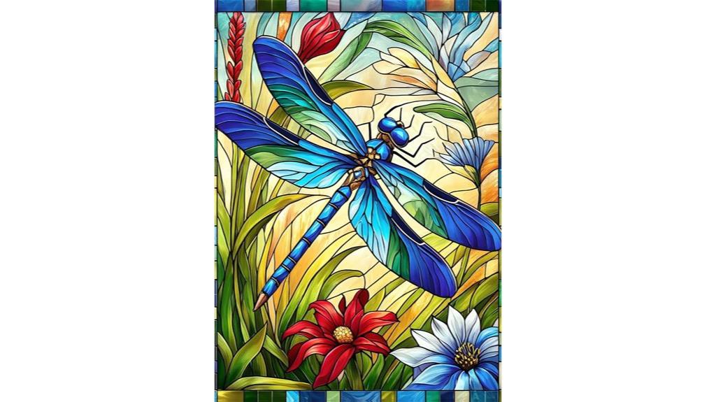dragonfly stained glass puzzle