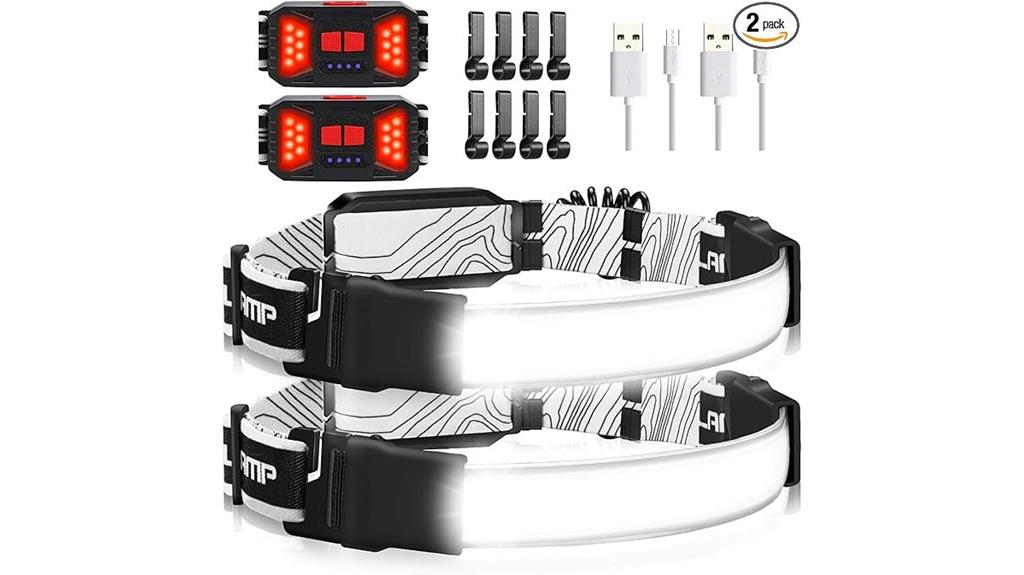 dual rechargeable headlamps bundle