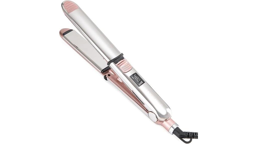 dual titanium ionic flat iron