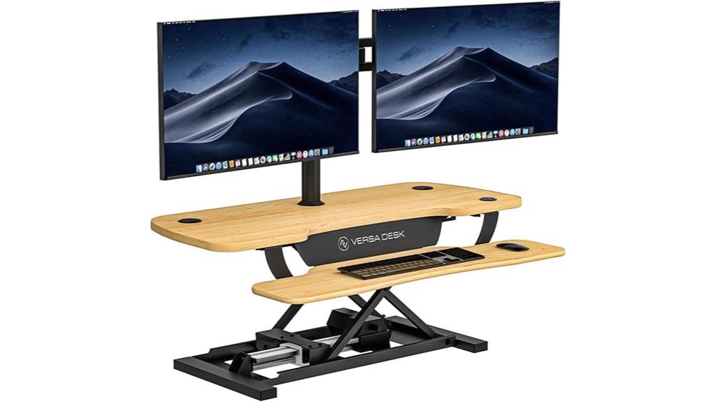 electric adjustable desk converter