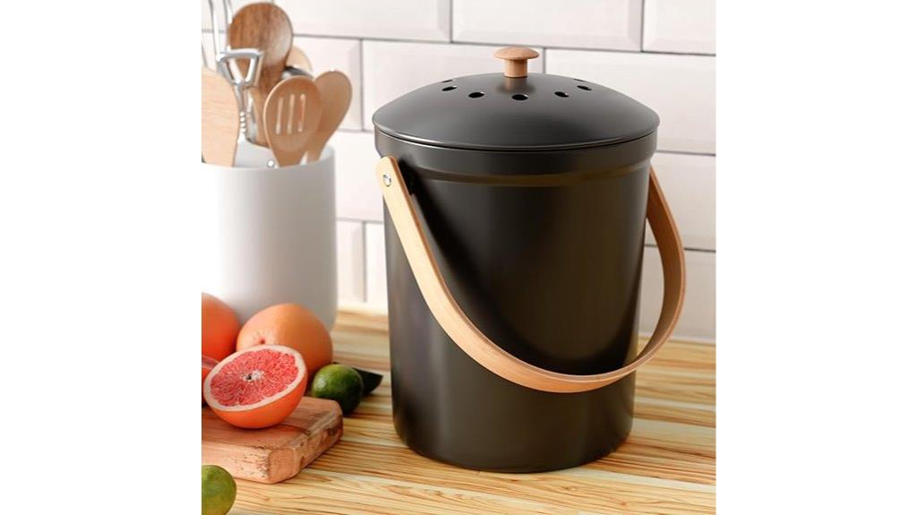 elegant odor proof kitchen bin