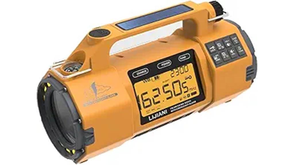 emergency radio with flashlight