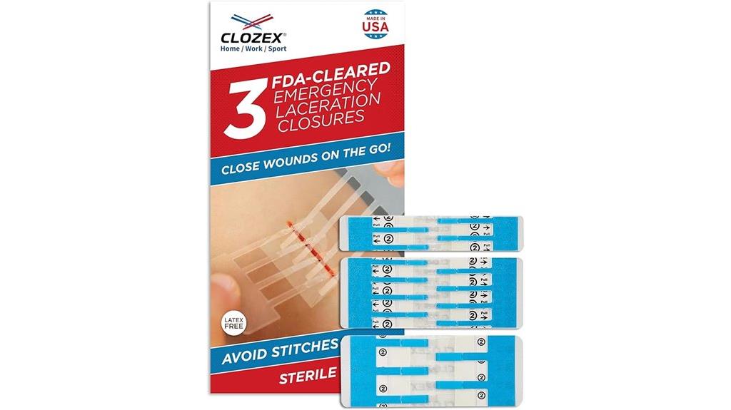 emergency wound closure device