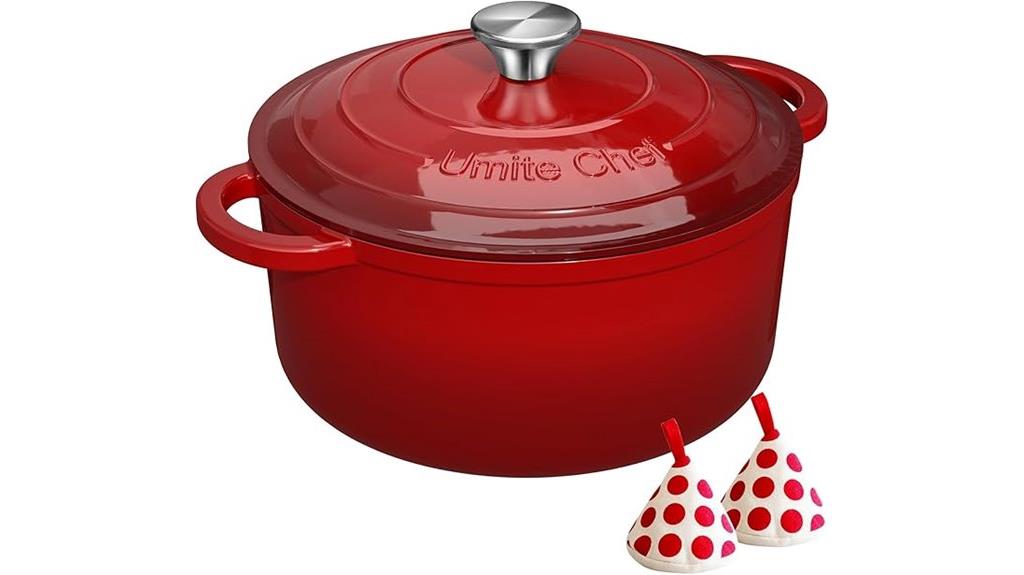 enamelled cast iron dutch oven