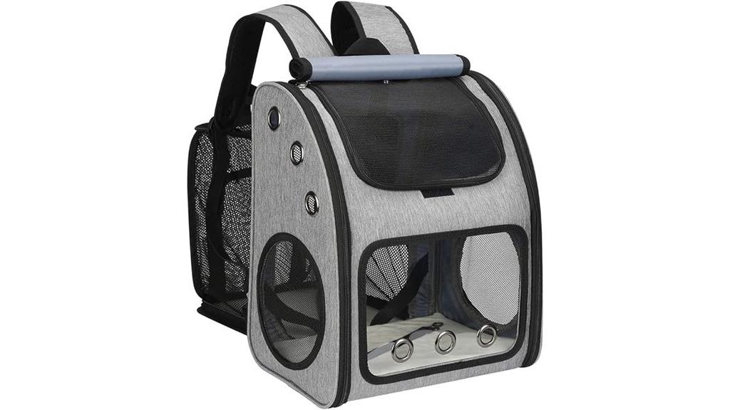 expandable pet carrier backpack