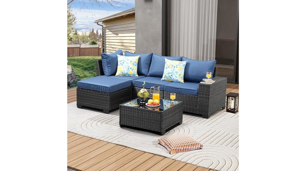 five piece patio furniture