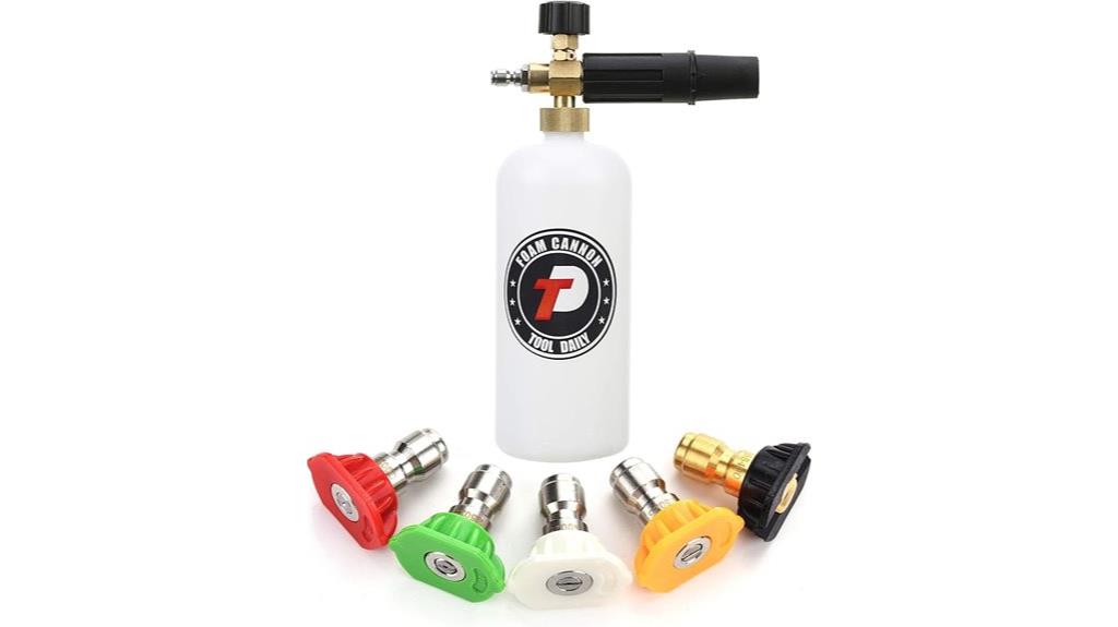 foam cannon with connector