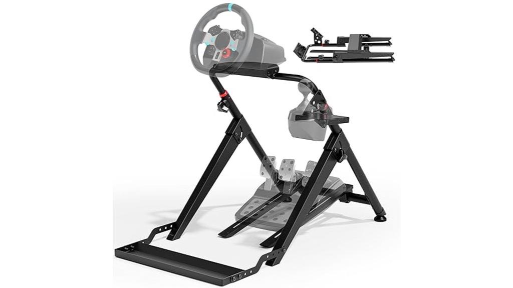 foldable wheel stand with chair