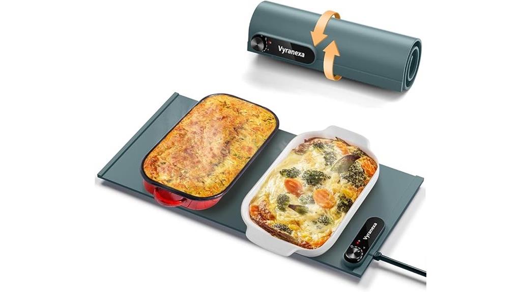 food warmer with adjustable settings