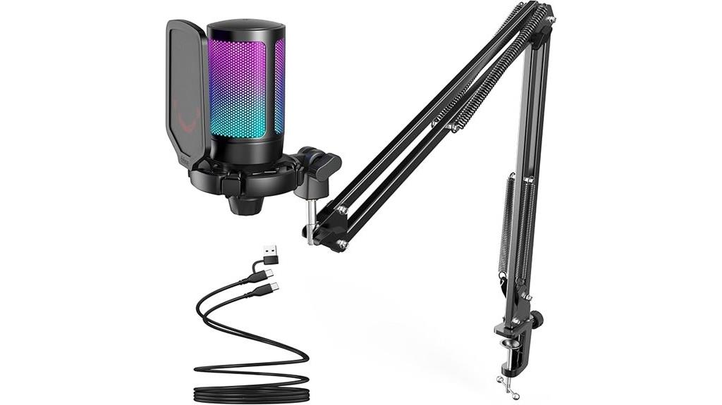 gaming microphone with accessories