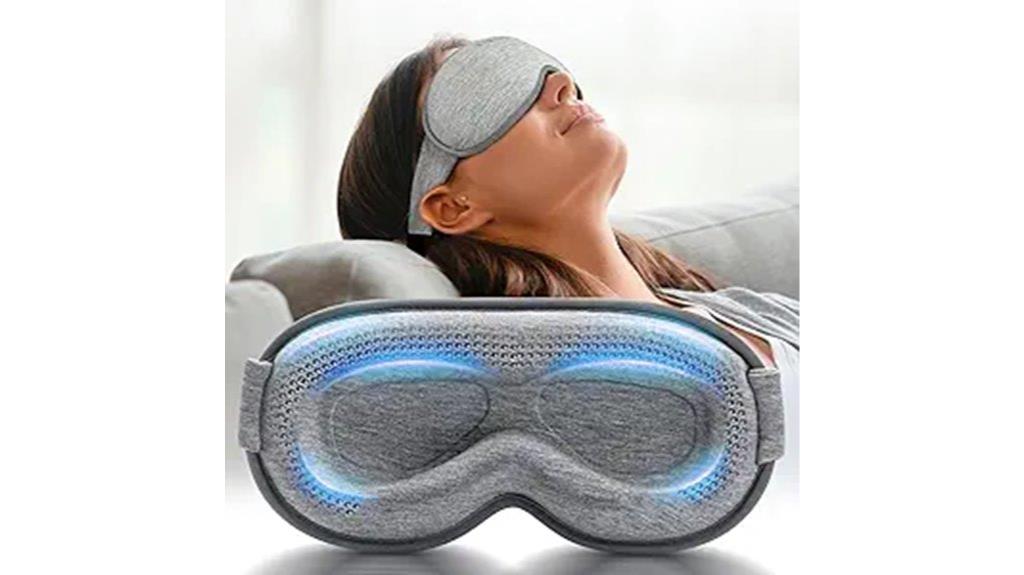 gray weighted sleep mask