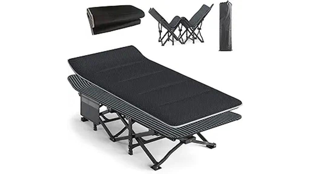 heavy duty adult camping cot
