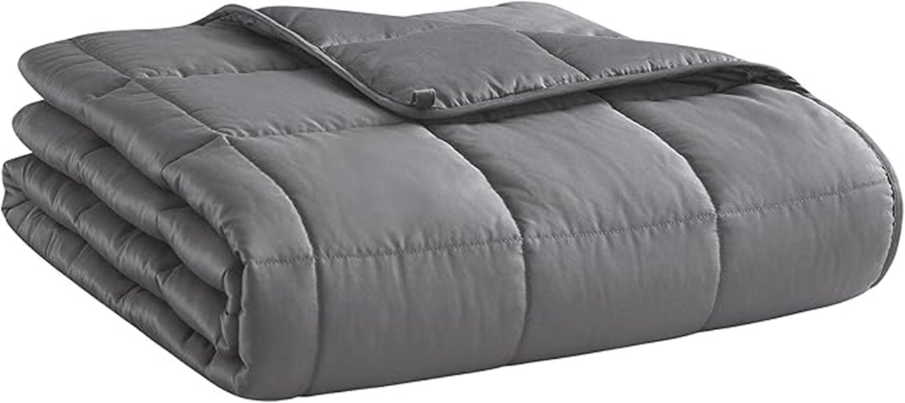 heavy grey adult blanket