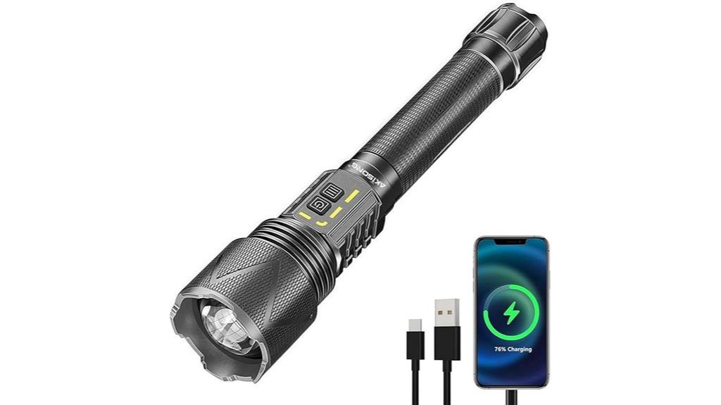 high brightness rechargeable torch