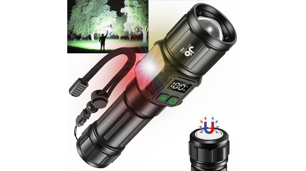 high lumen rechargeable flashlight